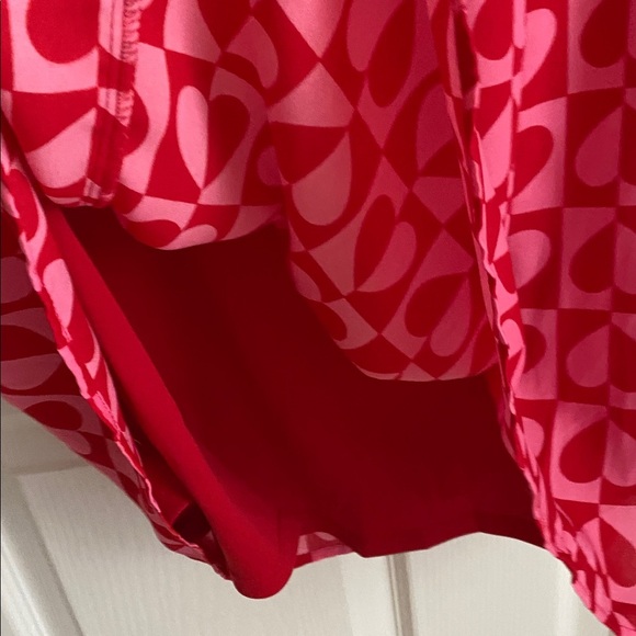 Maden NYC Valentine’s Pink & Red Heart Dress with Ballon Sleeves Large - Picture 8 of 8
